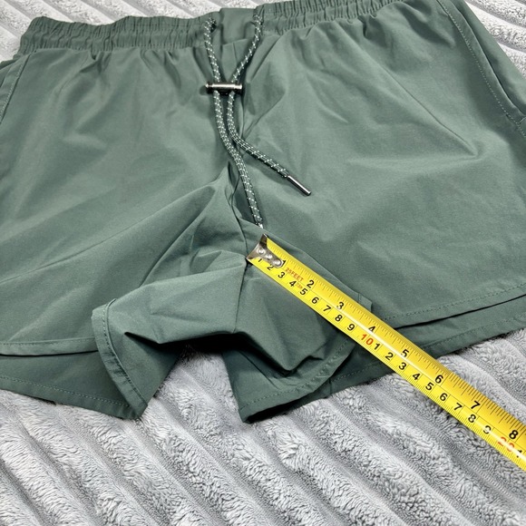 Avalanche Women's Relaxed Fit Shorts High Waist w/ Pockets Size L Green NWOT - Picture 8 of 10